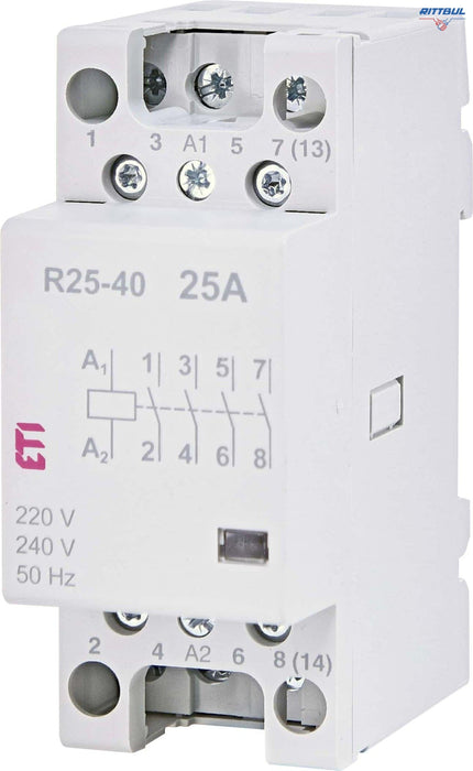 ETI 002462310 Модулен контактор 25A, 4NO 230 V AC - Rittbul