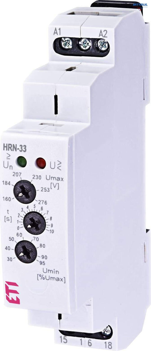 ETI 002470015 Реле за контрол на повишено/понижено напрежение- HRN-33, монофазно AC 48 - 276 V - Rittbul