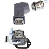 HARTING 10200040005 Комплект индустриален конектор, 5 пинов, ъглов държач Han-KIT 4AWSM