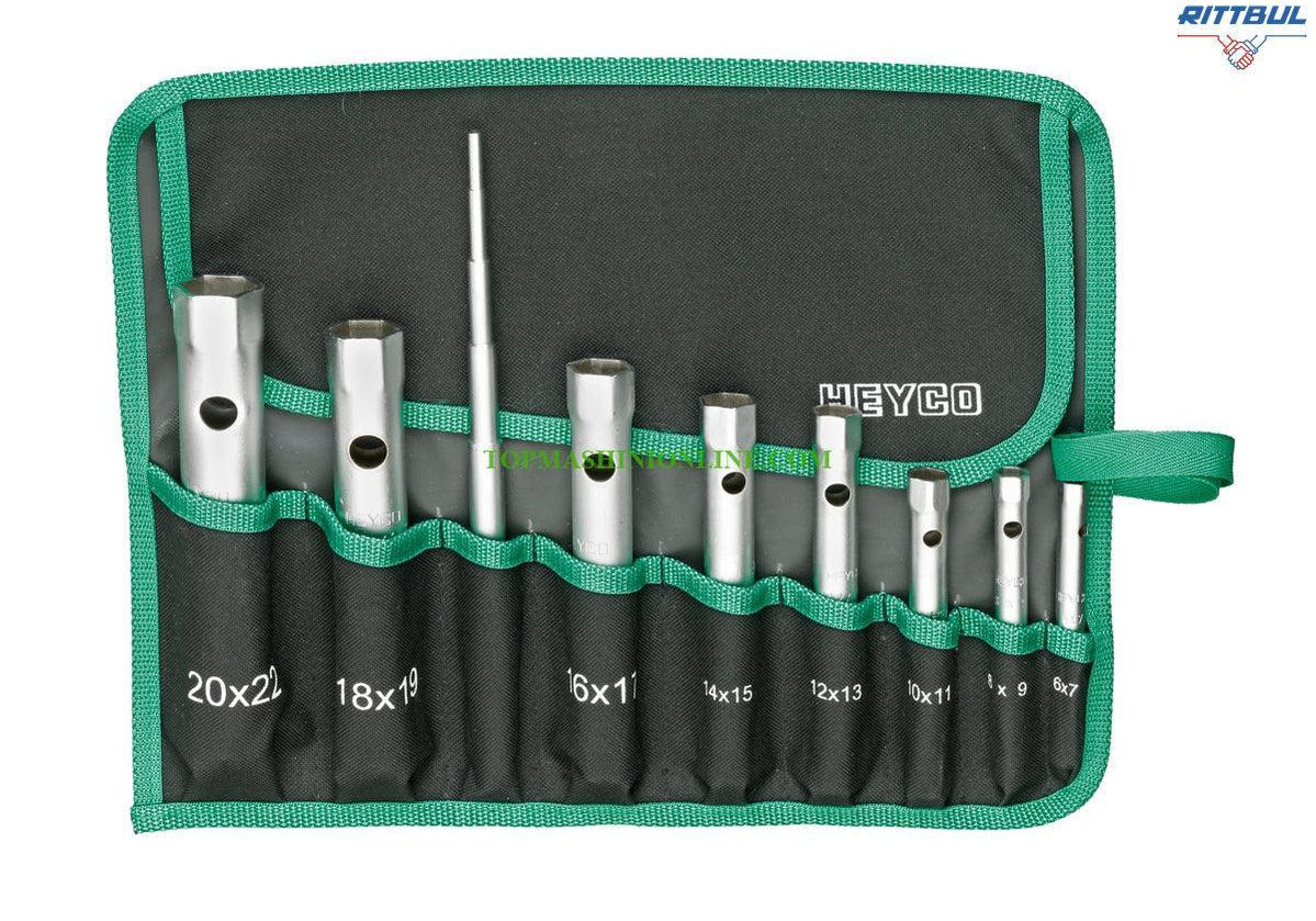 HEYCO 00896744080 Комплект ключове двустранни глухи (9 части) - Rittbul