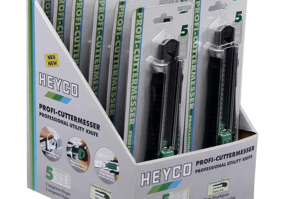 HEYCO 01664001200 Макетен нож 18 мм - 12бр в дисплей - Rittbul
