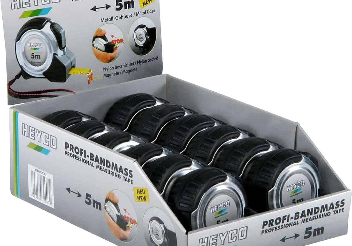 HEYCO 01840081200 Ролетка 8 м. -12 броя в дисплей - Rittbul