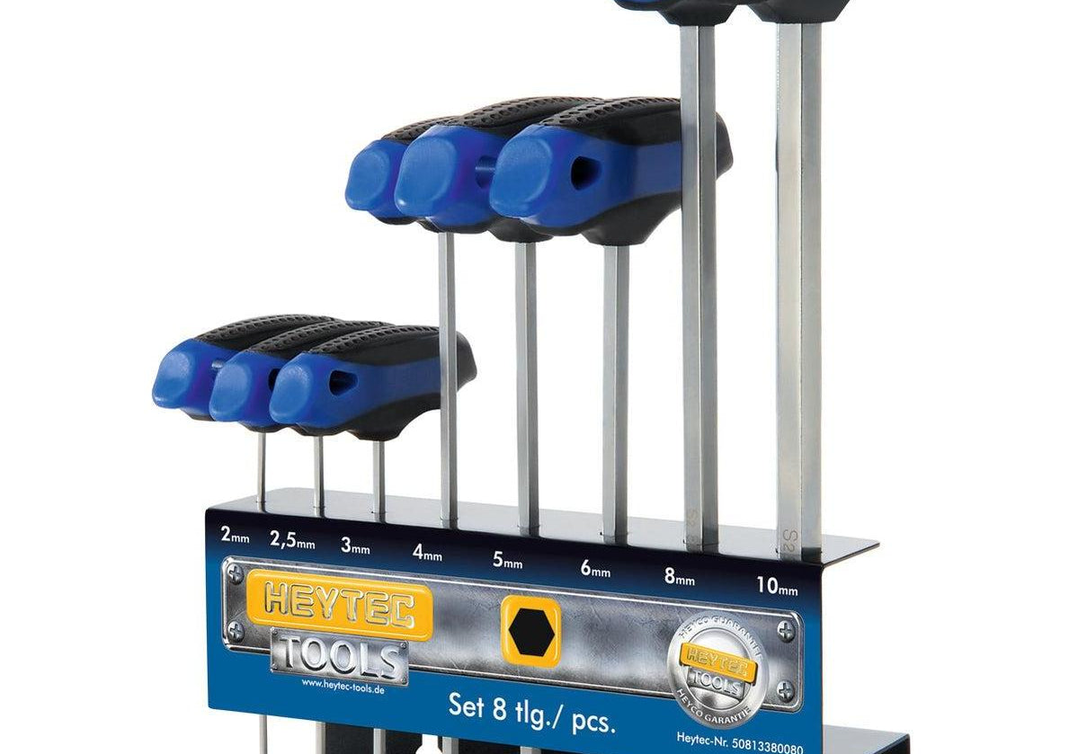HEYTEC 50813380080 Комплект Т-ръкохватки шестограми 2.0 - 10.0 мм ( - Rittbul