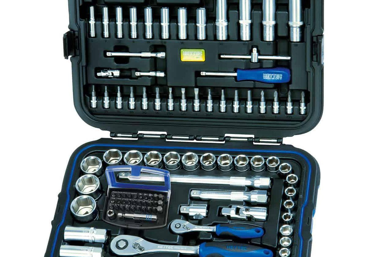 HEYTEC 50825501583 Комплект 2бр тресчотки 1/2 “ и 1/4`` с вложки и битове-105 части - Rittbul