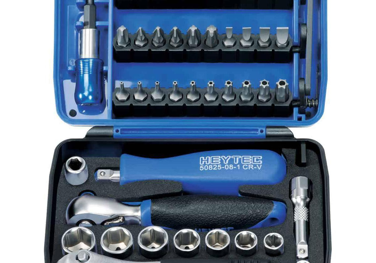 HEYTEC 50829301883 Комплект инструменти с тресчотка 1/4“ - 44 части - Rittbul