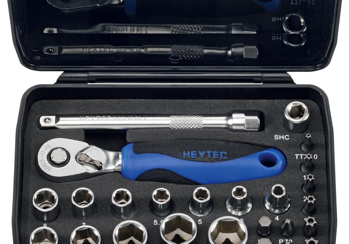 HEYTEC 50829301983 Комплект инструменти с тресчотка 1/4“ - 25 части - Rittbul