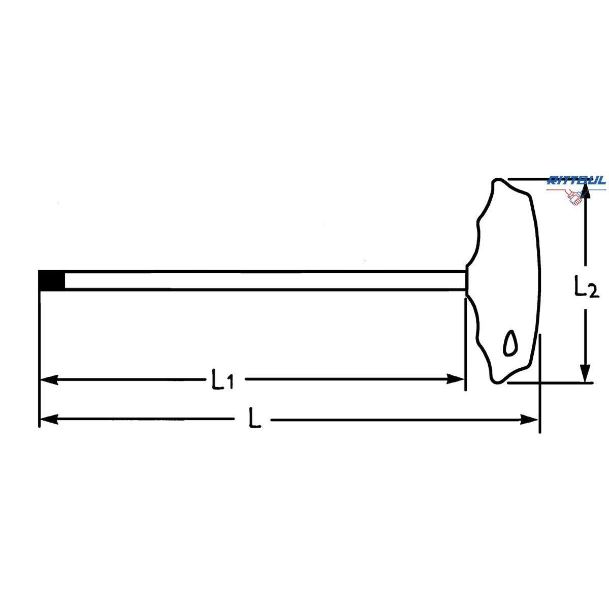 HEYTEC 50813474080 Т-образна ръкохватка TORX T40 - Rittbul