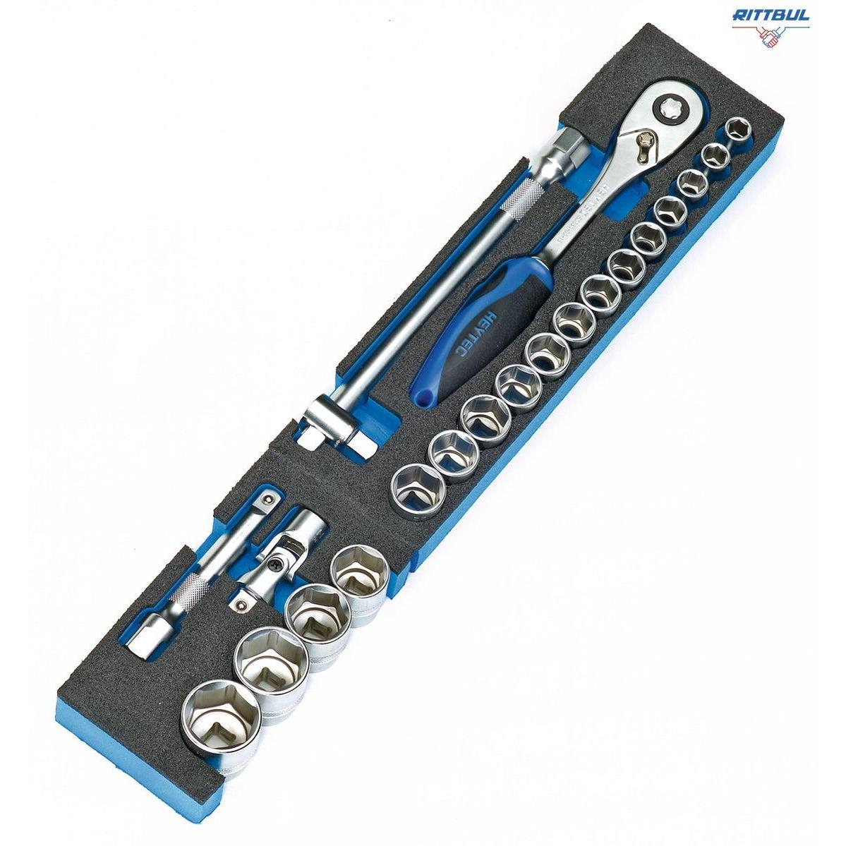 HEYTEC 50807694500 Комплект инструменти в метален куфар (96 части) - Rittbul