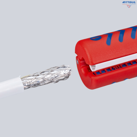 KNIPEX 16 60 100 SB Инструмент за зачистване на коаксиален кабел