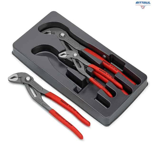 KNIPEX 00 20 09 V02 Комплект клещи за тръби KNIPEX “Cobra“ (3 части) - Rittbul