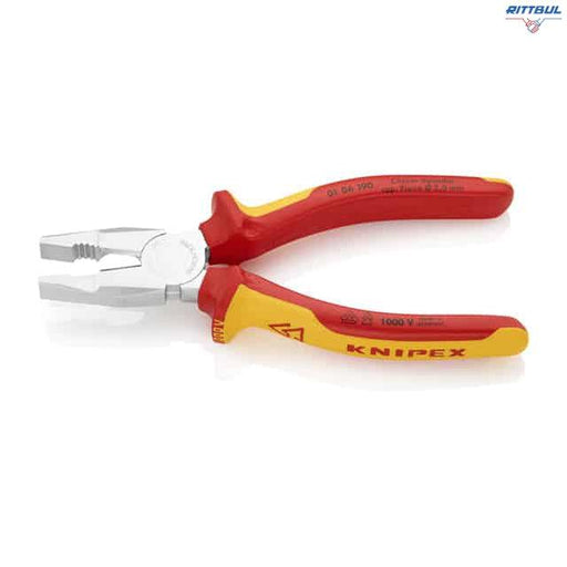 KNIPEX 01 06 190 Комбинирани клещи 190 мм, изолирани - Rittbul