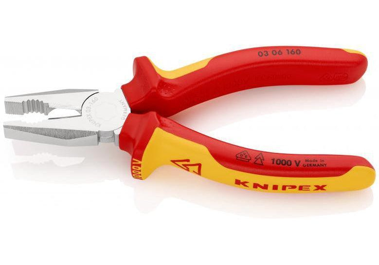 KNIPEX 03 06 160 Комбинирани клещи, изолирани 1000 V - Rittbul