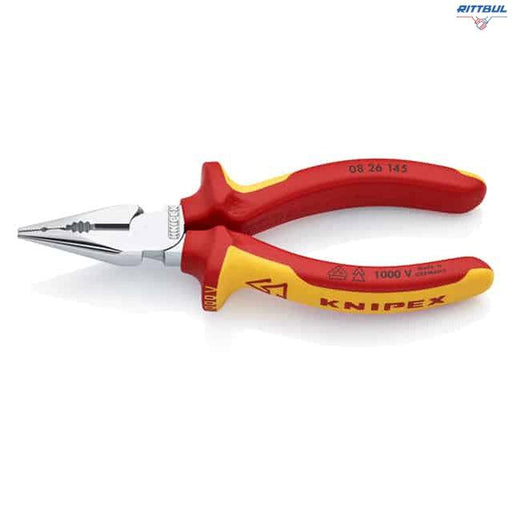 KNIPEX 08 26 145 Комбинирани клещи 145 мм, изолирани - Rittbul