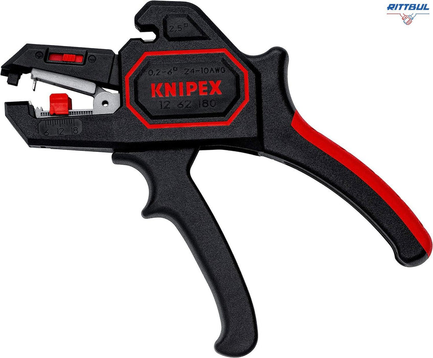 KNIPEX 12 62 180 SB Клещи заголващи саморегулиращи 0.2-6.0 мм2, SB опаковка