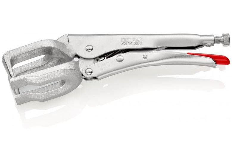 KNIPEX 42 14 280 Самозадържащи клещи, 280 мм, за заваряване
