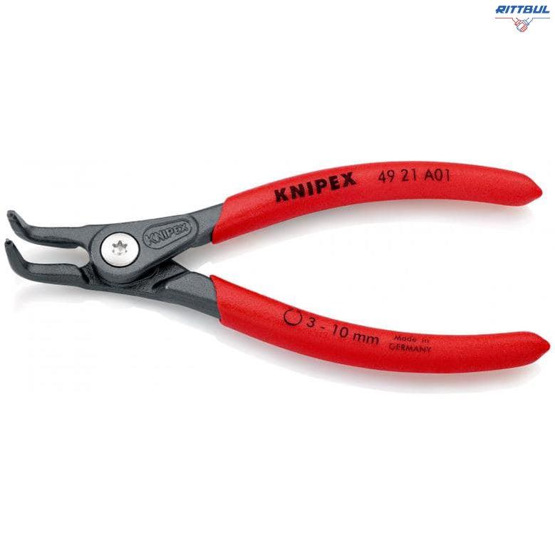 KNIPEX 49 21 A01 Зегер клещи закривени 3 - 10 мм, за валове