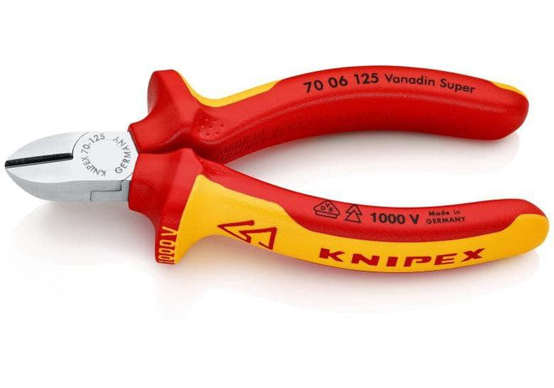 KNIPEX 70 06 125 Странични резачки 125 мм, изолирани