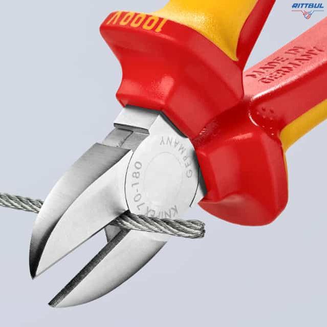KNIPEX 70 06 180 Странична резачка 180 мм, изолирана