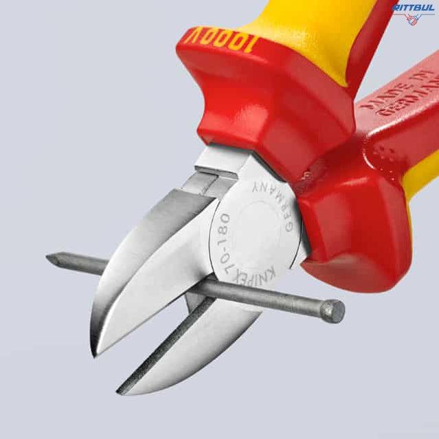 KNIPEX 70 06 180 Странична резачка 180 мм, изолирана
