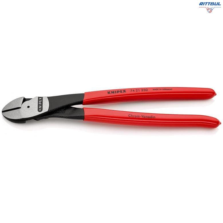 KNIPEX 74 21 250 Клещи за рязане, усилени, закривени под ъгъл, 250 мм