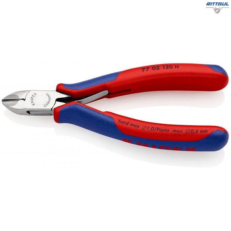 KNIPEX 77 02 120 H Странични резачки електроника, с твърдоспладни пластини - Rittbul