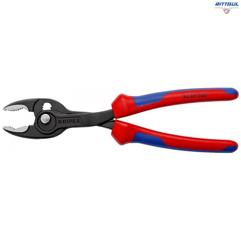 KNIPEX 82 02 200 Клещи за захващане и затягане TwinGrip, 200 мм