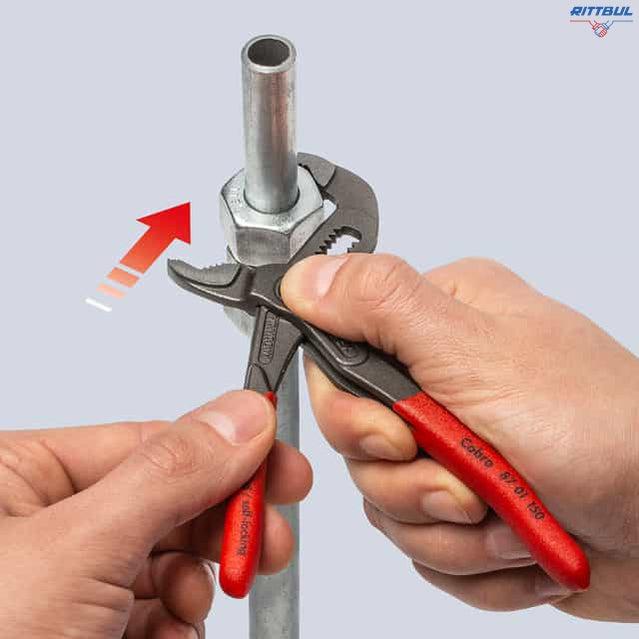 KNIPEX 87 01 150 Клещи “Cobra“ 150 мм за тръби до 1 1/4“ - Rittbul