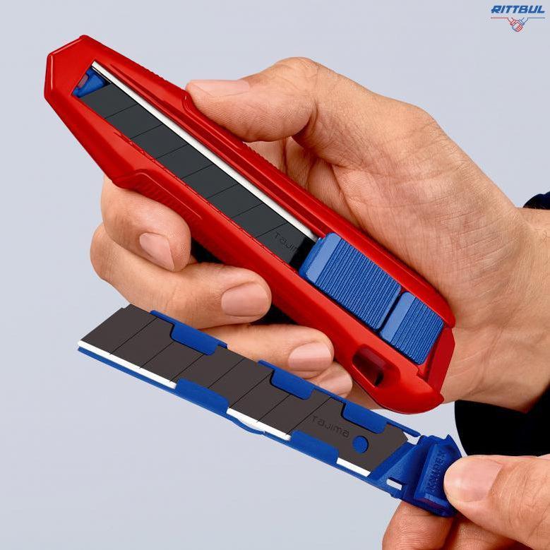 KNIPEX 90 10 165 BK Универсален макетен нож KNIPEX CutiX, 165 мм - Rittbul