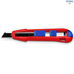KNIPEX 90 10 165 BK Универсален макетен нож KNIPEX CutiX, 165 мм - Rittbul