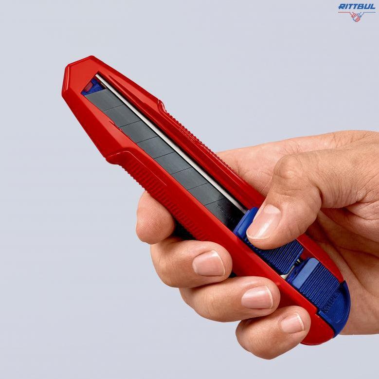 KNIPEX 90 10 165 BK Универсален макетен нож KNIPEX CutiX, 165 мм - Rittbul