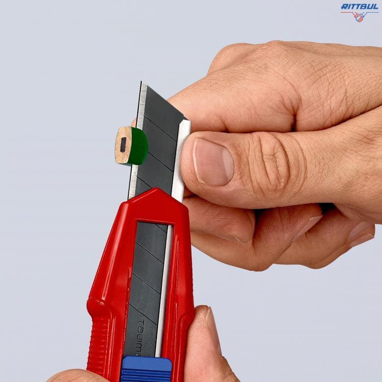 KNIPEX 90 10 165 BK Универсален макетен нож KNIPEX CutiX, 165 мм - Rittbul