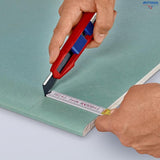 KNIPEX 90 10 165 BK Универсален макетен нож KNIPEX CutiX, 165 мм - Rittbul