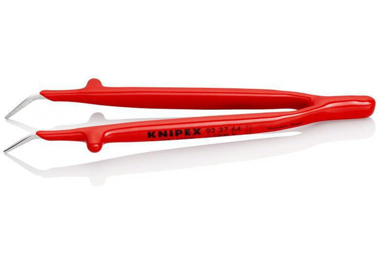 KNIPEX 92 37 64 Пинсета, изолирана, закривена
