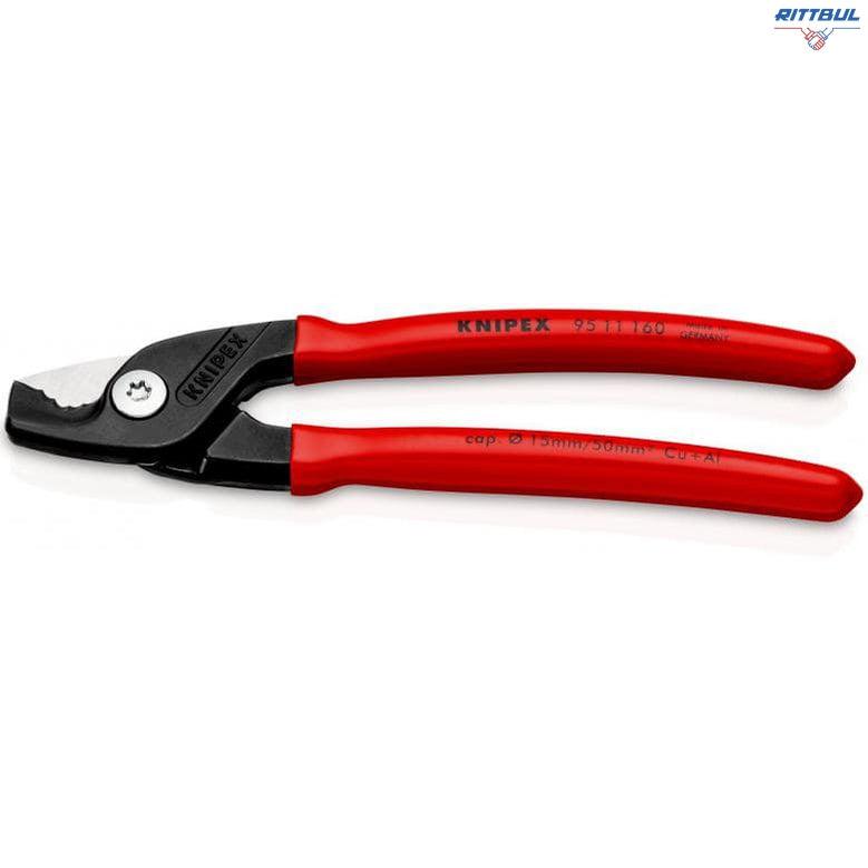 KNIPEX 95 11 160 Ножица за кабели StepCut, 160 мм - Rittbul