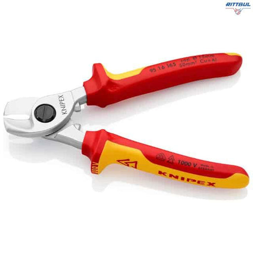 KNIPEX 95 16 165 Ножици за кабел до 50 мм2, изолирани