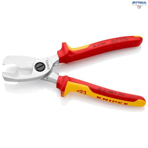 KNIPEX 95 16 200 Ножици за кабел до 70 мм2, изолирани - Rittbul