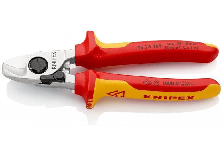 KNIPEX 95 26 165 Ножица за кабели до 50 мм2, изолирана - Rittbul
