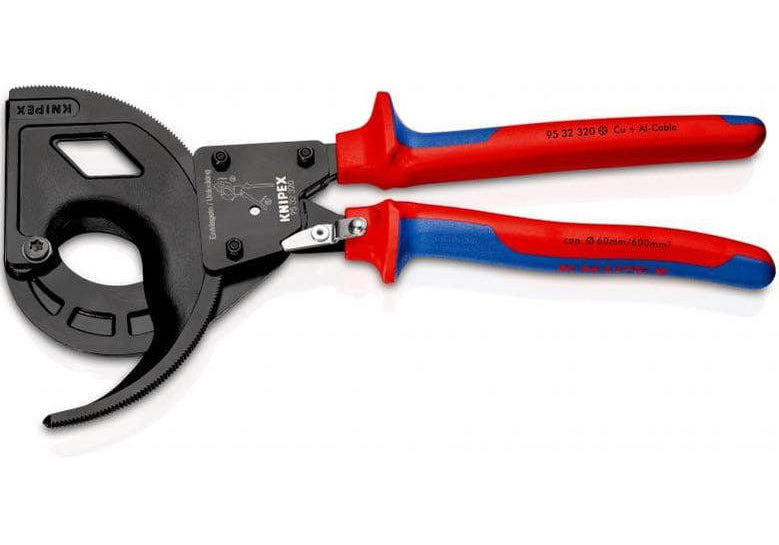 KNIPEX 95 32 320 Ножица за кабели с тресчотка 600мм2 / ф.60 мм - Rittbul