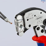 KNIPEX 97 53 18 Twistor®16 Саморегулиращи се клещи за кримпване на телени накрайници с въртяща се глава на матрицата - Rittbul