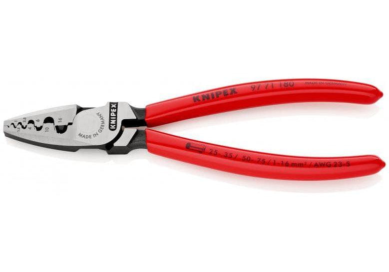 KNIPEX 97 71 180 Кримпващи клещи за гилзи 0.25 - 16 мм2