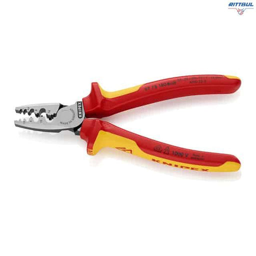 KNIPEX 97 78 180 Кримп клещи за гилзи 0.25-16 мм2, изолирани - Rittbul