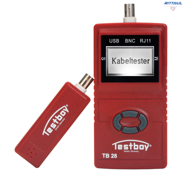 Testboy 28 Мрежов тестер за USB, RJ11, RJ45 и BNC кабели - Rittbul