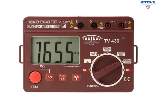 Testboy TV 430 N Цифров измерител на изолационно съпротивление - Rittbul