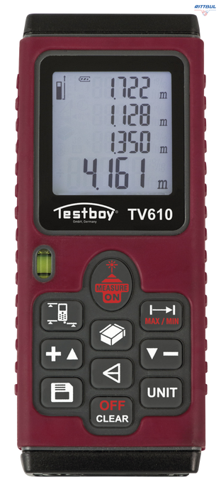 Testboy TV 610 Лазерна ролетка 60 м - Rittbul