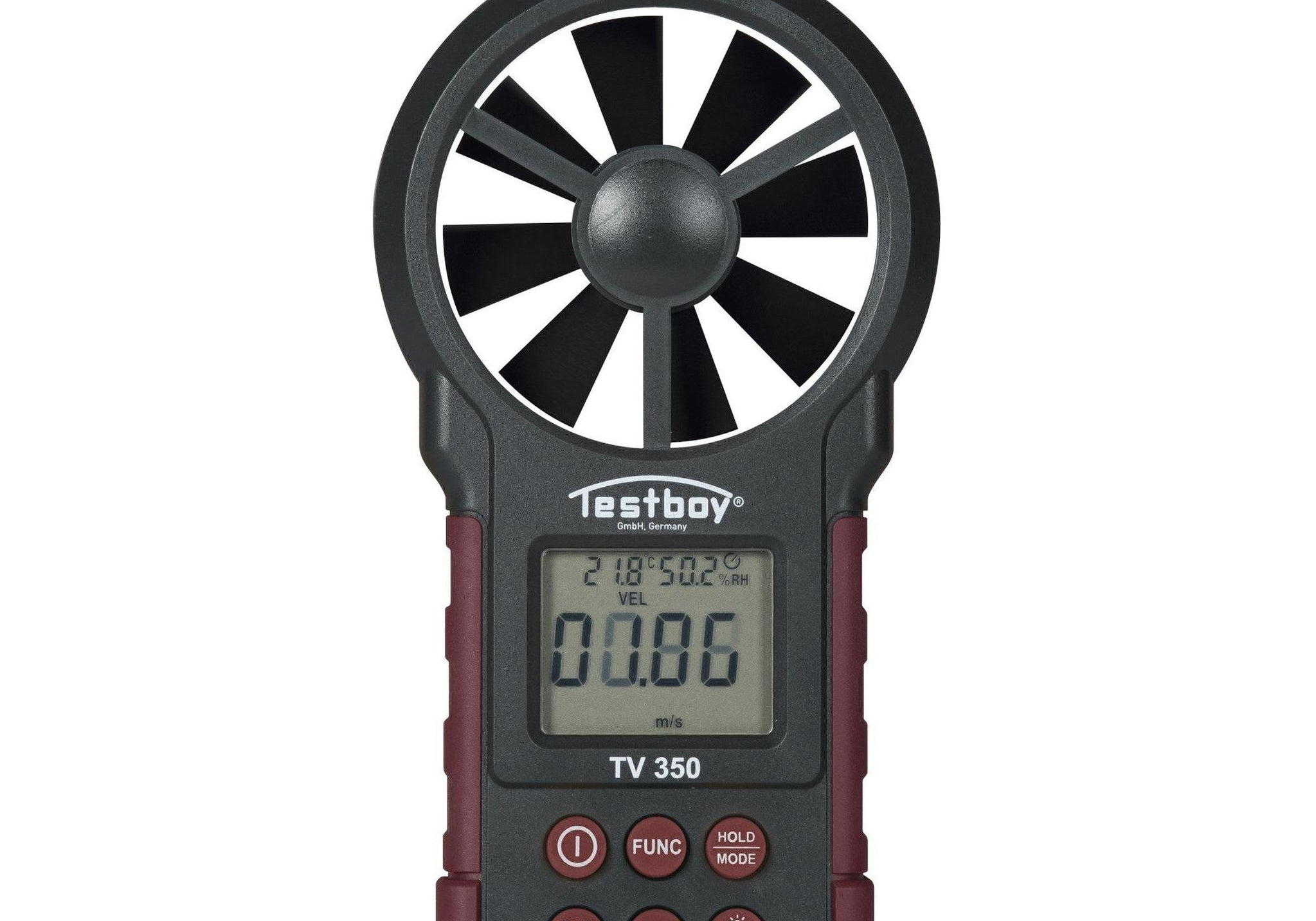 Testboy TV 350 Цифров анемометър с USB интерфейс - Rittbul
