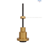 LEDVANCE 4058075800663 Висящо тяло за ретро лампи с държач Е27 и кабел 3м, златно - Rittbul