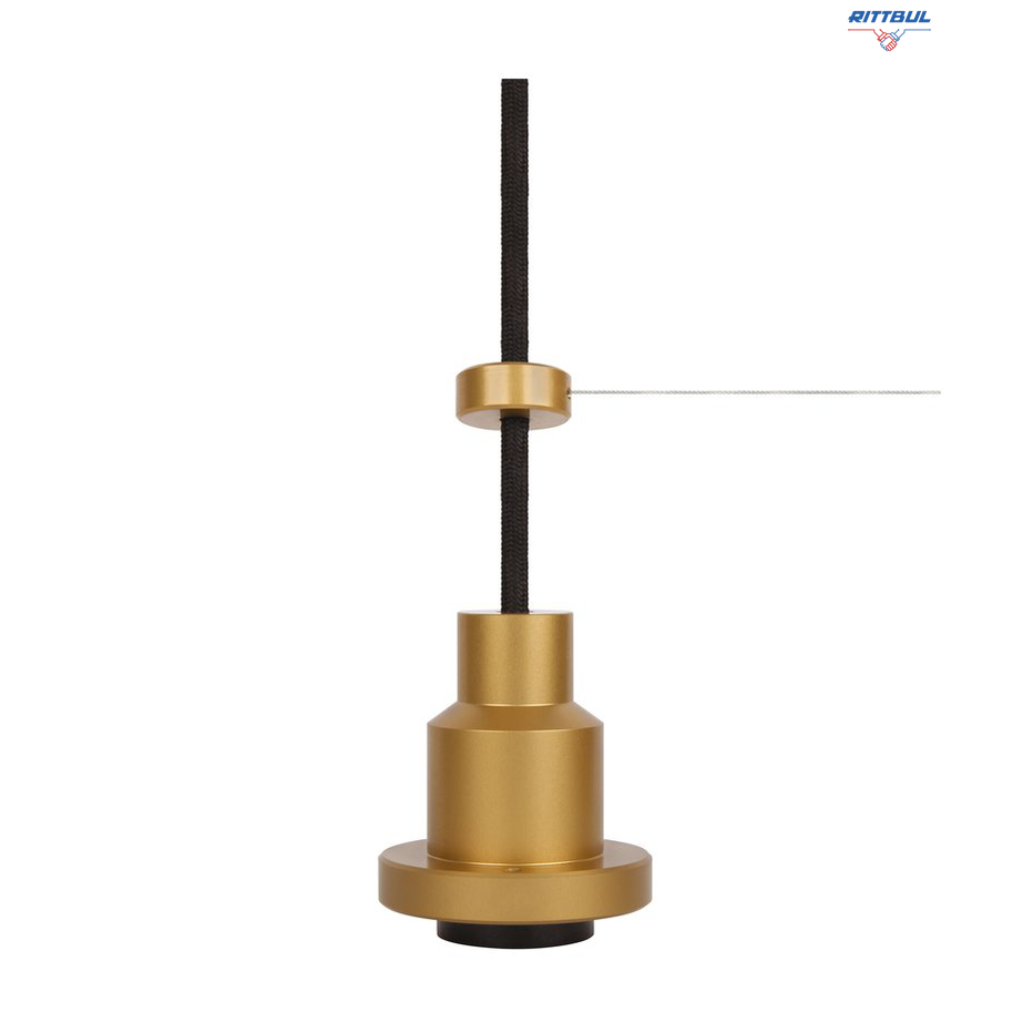 LEDVANCE 4058075800663 Висящо тяло за ретро лампи с държач Е27 и кабел 3м, златно - Rittbul