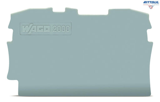 WAGO 2000-1291 Крайна капачка за серия 2000-12хх, сива - Rittbul