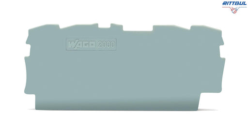 WAGO 2000-1491 Крайна капачка за клеми 2000-14хх, сива - Rittbul