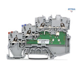 WAGO 2000-5311/1102-950 3-проводна клема със сензор; LED (жълт); за сензори с PNP комутиране по фаза; 1,00 mm2; сив - Rittbul